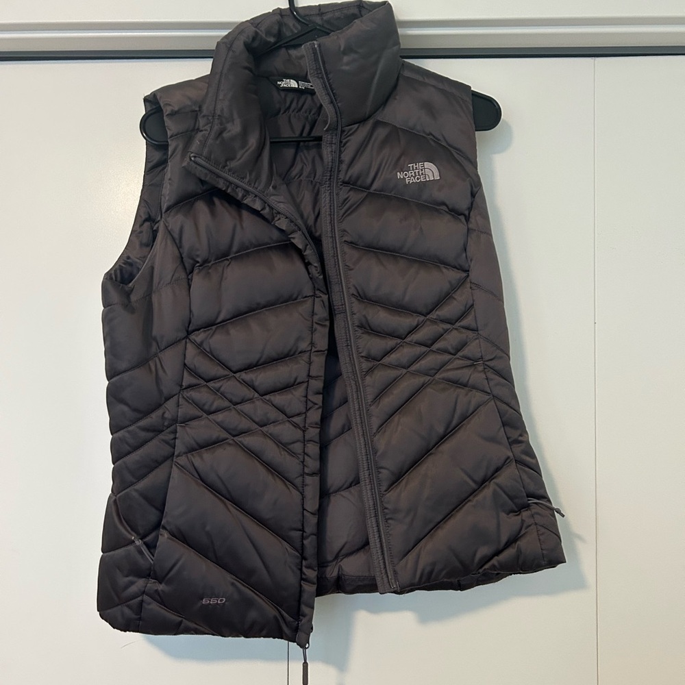 The North Face Women's Dark Gray Puffer Vest
